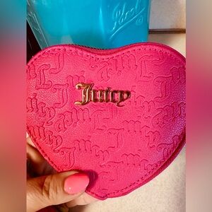 Juicy Couture Fuchsia Heart Pouch